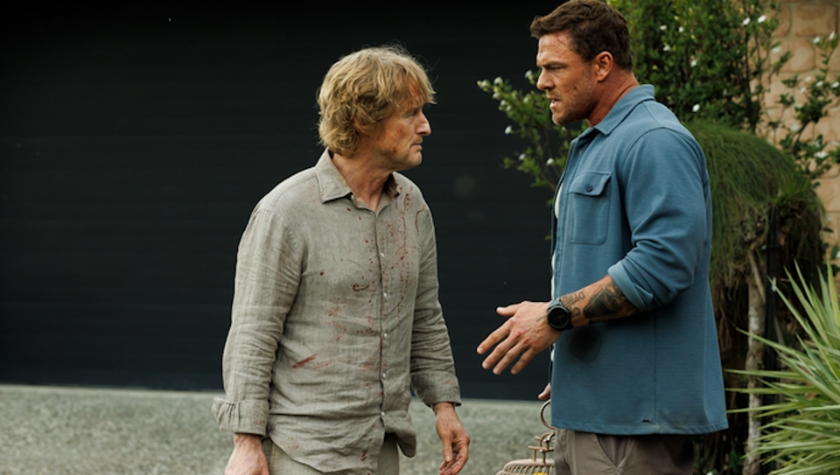Owen Wilson and Alan Ritchson in 'Runner'