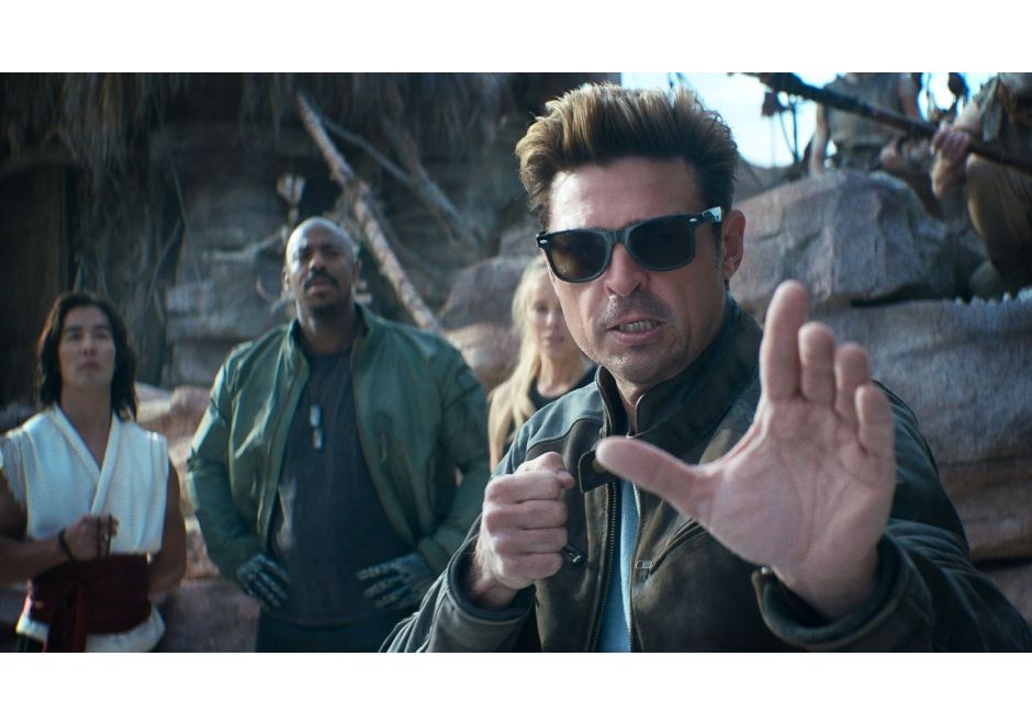 Karl Urban, Mehcad Brooks, Jessica McNamee, and Ludi Lin in 'Mortal Kombat II'
