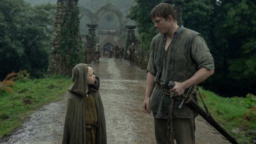 Dexter Sol Ansell and Peter Claffey in 'A Knight of the Seven Kingdoms'