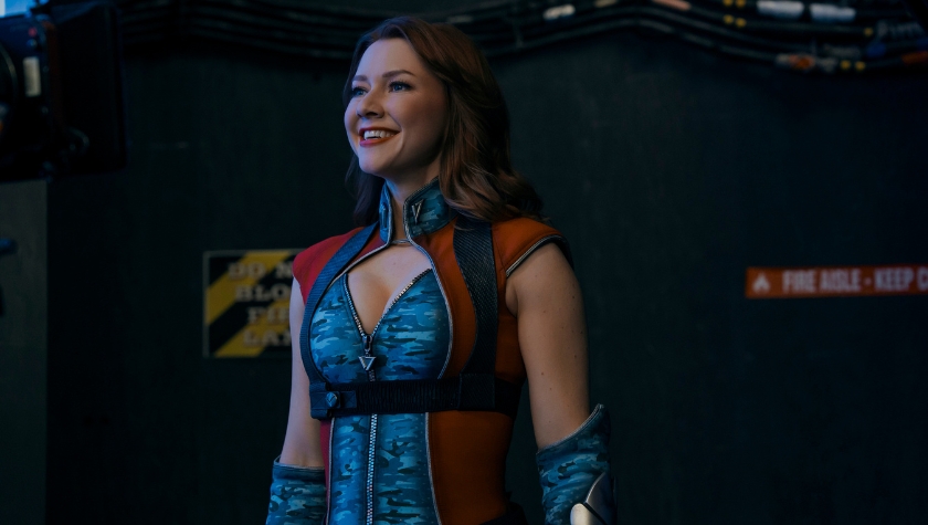 Starlight/Annie smiling in her superhero costume