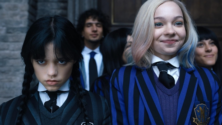 Jenna Ortega and Emma Myers in 'Wednesday'