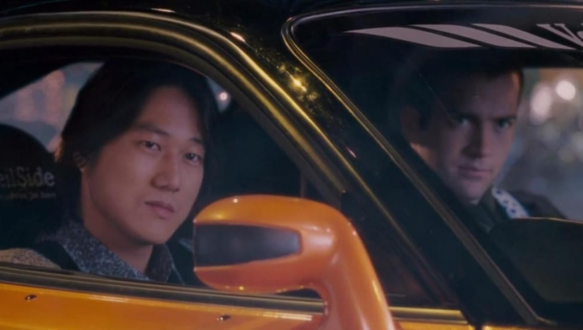 Sung Kang and Lucas Black in 'The Fast and the Furious: Tokyo Drift'