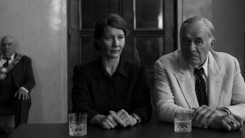 Sandra Hüller and Hanns Zischler in 'Fatherland'